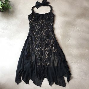 Romantic Lacy Halter Dress